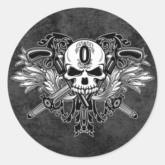 オカネのロゴシール（ラウンド） ラウンドシール (正面)