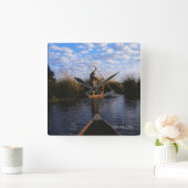 オカバンゴデルタ スクエア壁時計 (ホーム)