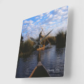 オカバンゴデルタ スクエア壁時計 (傾斜)