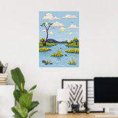 オカバンゴデルタ ポスター (ホームオフィス)