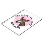 オカピが大好きな少女、オカピ愛が止まらない ノートブック (左側)