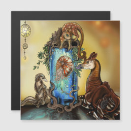 オカピとオドリング マグネット招待状