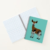 オカピの漫画、マジェスティックオカピ動物、オカピ愛好家 ノートブック (内部)