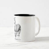 オカピの芸術のマグ ツートーンマグカップ (正面右)