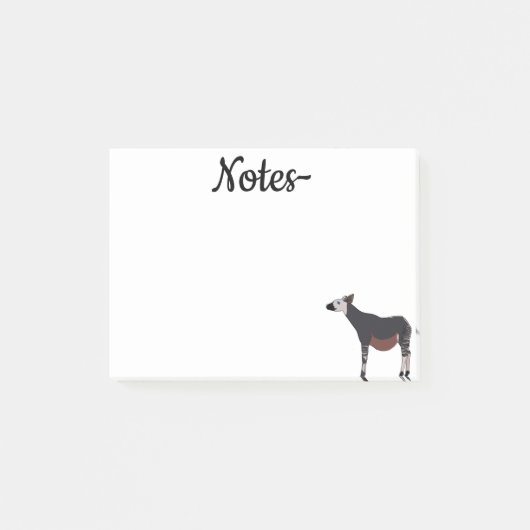 オカピ動物 ポストイット (正面)