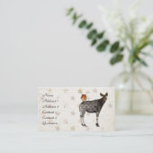 オカピ及びフクロウの名刺 名刺 (スタンド正面)