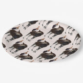 オカピ及びフクロウの誕生日 ペーパープレート (アングル)