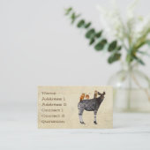 オカピ及び羽の名刺 名刺 (スタンド正面)