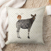 オカピ及び羽の枕 クッション (ブランケット)