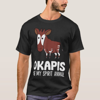 オカピ好きのための面白いオカピは私の精神です Tシャツ