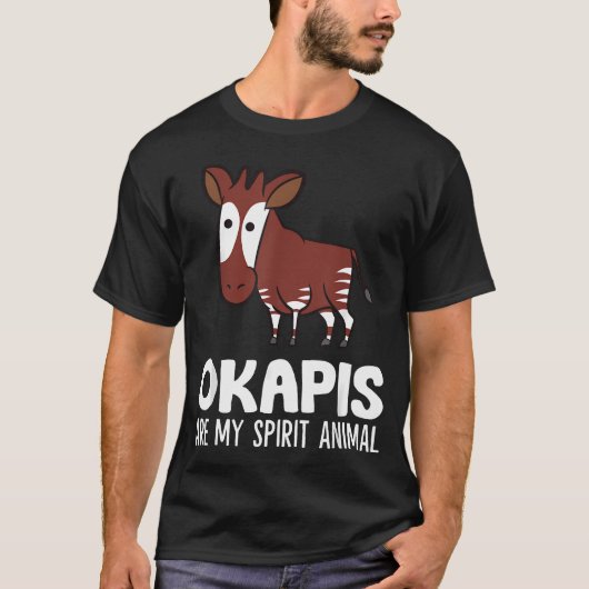 オカピ好きのための面白いオカピは私の精神です Tシャツ (正面)