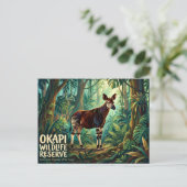 オカピ野生生物保護区 ポストカード (スタンド正面)
