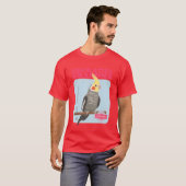 オカメインコおばあちゃん 鳥の飼い主 オカメインコ 少年友達 Tシャツ (正面フル)