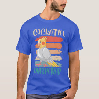 オカメインコのささやき手 オカメインコ インコ 鳥 ファミ Tシャツ