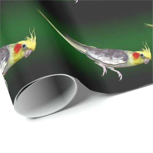 オカメインコの包装紙 ラッピングペーパー (ロールコーナー)