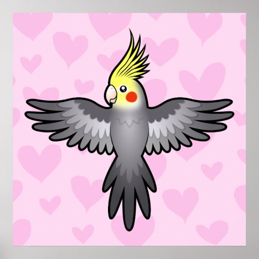 オカメインコの愛 ポスター (正面)