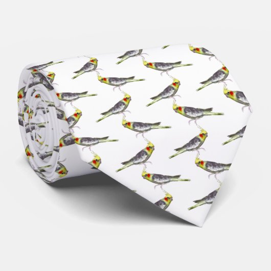 オカメインコの狂騒 ネクタイ 両面プリント (色をお選びください) (ロール)