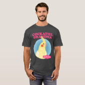 オカメインコの祖母 鳥の飼い主 オカメインコの友達 Tシャツ (正面フル)