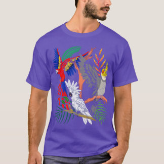 オカメインコ オウム 鳥 動物 ギフト 鳥類 愛好家 レトロ Tシャツ