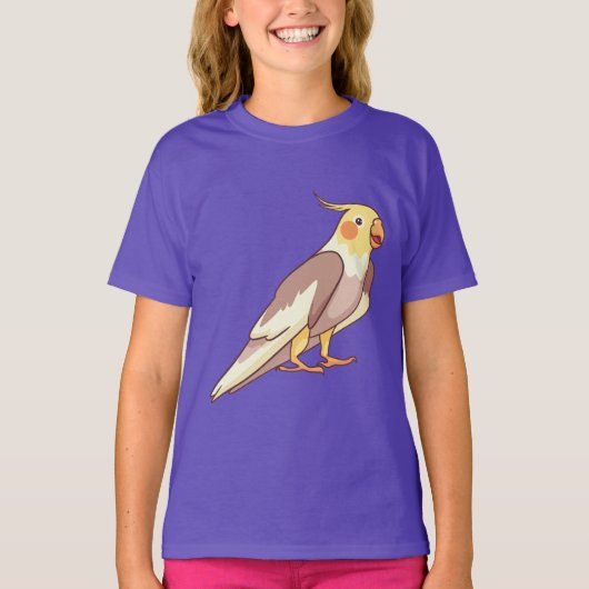 オカメインコ 鳥 オウム Tシャツ (正面)