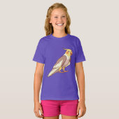 オカメインコ 鳥 オウム Tシャツ (正面フル)