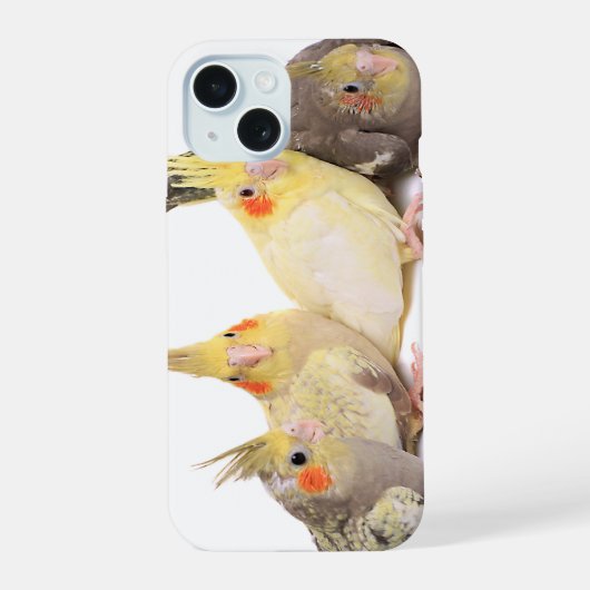 オカメインコ iPhone 15ケース (裏面)
