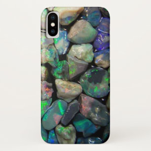 オカラフルパールフェイク宝石 iPhone X ケース