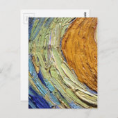 オカラフルレ色彩の鮮やかンジとブルー詳細バンゴッホ ポストカード (正面/裏面)