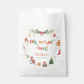 オカラフルー何おもしろい初めてのクリスマス誕生日 フェイバーバッグ (正面)