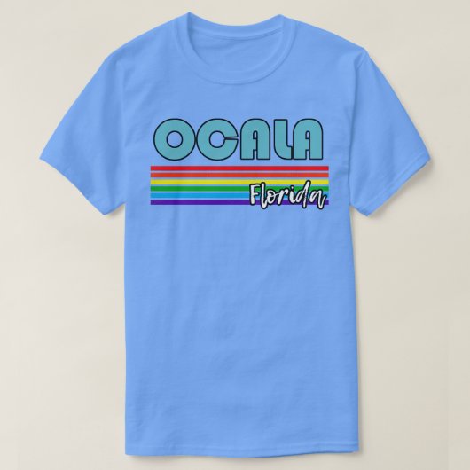 オカラフロリダプライドオカラLGBTギフトLGBTQサポート Tシャツ (デザイン正面)