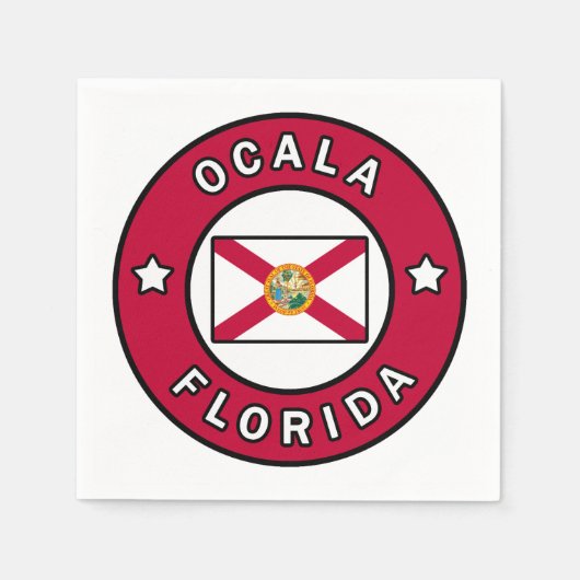 オカラフロリダ スタンダードカクテルナプキン (正面)