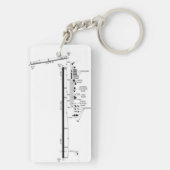 オカラ・イン。空港図/タクシー図 キーホルダー (裏面)