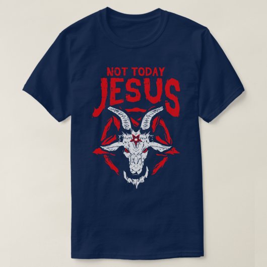 オカルトとサタンのペンタグラムBaphometヤギSatan S Tシャツ (デザイン正面)
