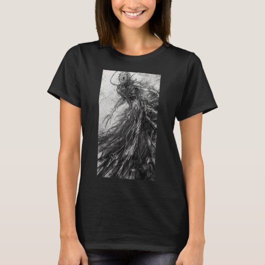 オカルトのゴシック様式のダークサタン非神聖な魔術師 Tシャツ (正面)