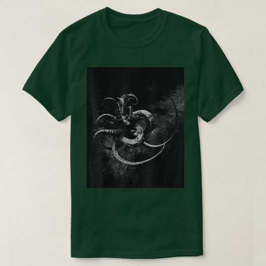 オカルトのゴシック様式のダークサタン非神聖な魔術師 Tシャツ (デザイン正面)