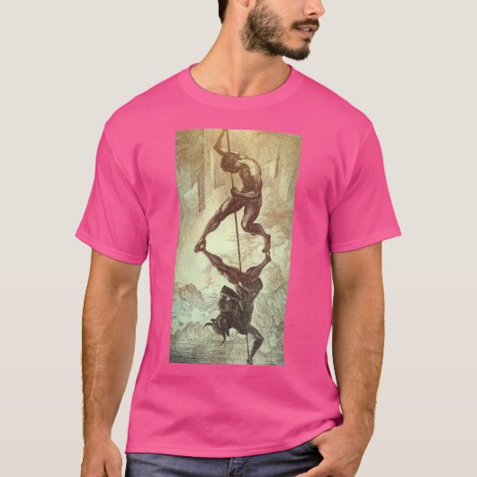 オカルトのゴシック様式のダークサタン非神聖な魔術師 Tシャツ (正面)