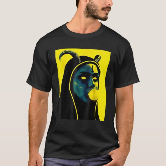 オカルトのゴシック様式のダークサタン非神聖な魔術師 Tシャツ (正面)