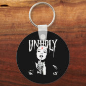 オカルトのゴシック様式の暗黒のサタンの修道女のタトゥー非神聖な修道女 キーホルダー (正面)