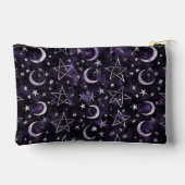 オカルトのゴシック様式の月と五芒星 アクセサリーポーチ (裏面)