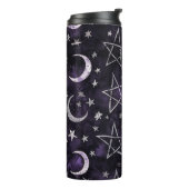 オカルトのゴシック様式の月と五芒星 タンブラー (回転左)