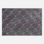 オカルトの太陽の惑星と虹 ラッピングペーパーシート (正面3)