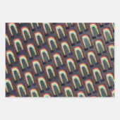 オカルトの太陽の惑星と虹 ラッピングペーパーシート (正面2)