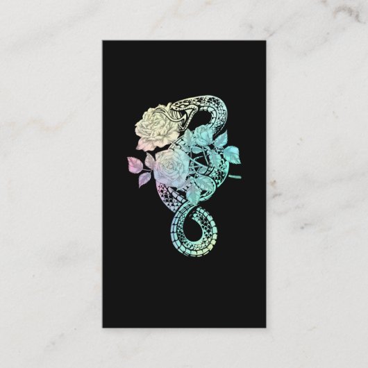 オカルトスネークバラウィッカパステルゴシックウィッチクラフト 名刺 (正面)