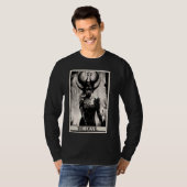 オカルトダークアートホラーザ悪魔のタロットカード Tシャツ (正面フル)