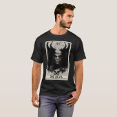 オカルトダークホラー悪魔タロットカード Tシャツ (正面フル)