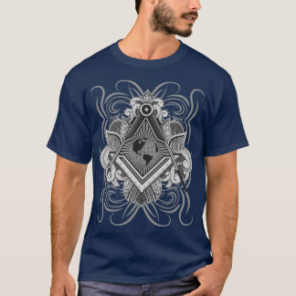 オカルトデイシンボル秘密の神秘的なマソニック Tシャツ