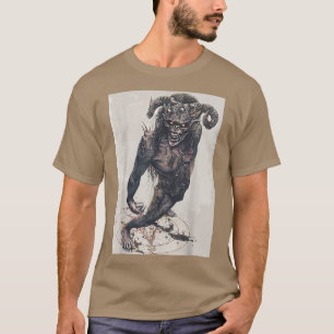 オカルトデビルディアブロ恐れグランジるアートペンタグラム Tシャツ