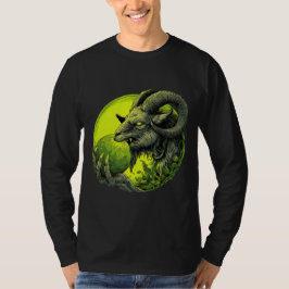 オカルトバフォメットグリーンオーブロングスリーブ Tシャツ