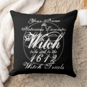 オカルトパーソナライズされた魔女の試練ブラックゴシック クッション (ブランケット)