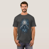 オカルトモス 聖幾何学柄 ダークゴシックTシャツ Tシャツ (正面フル)